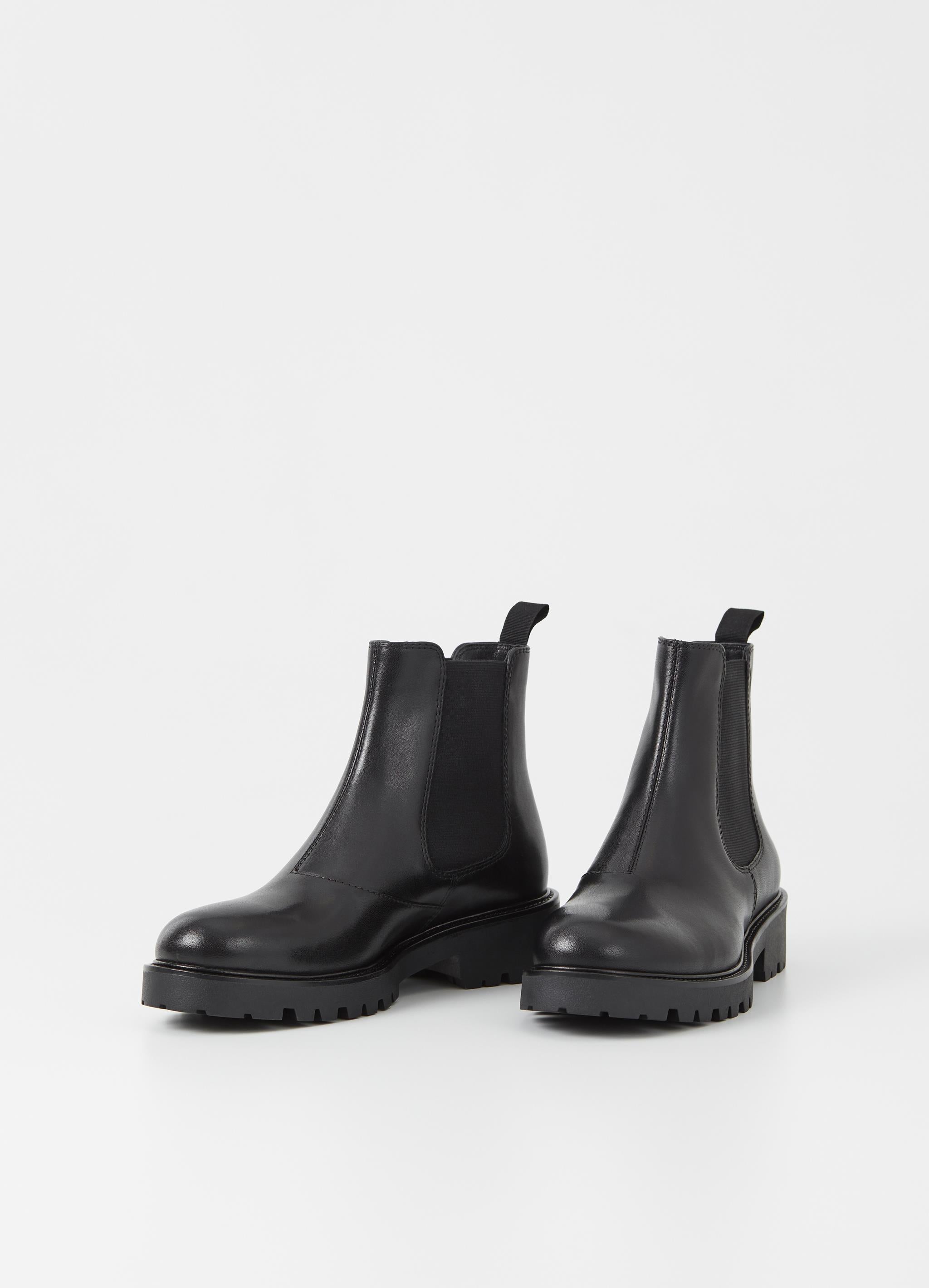 Kenova Boots - Black Leather
