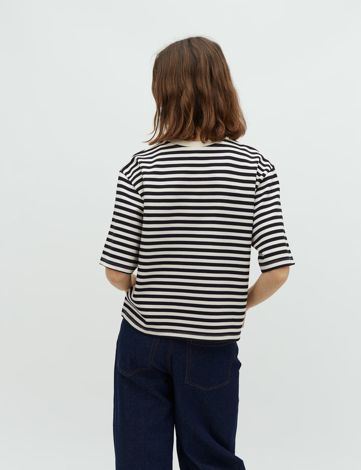 Emrys Tee - Night Sky Sugar Stripe