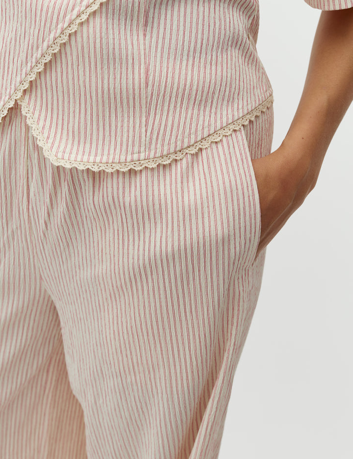 Leonella Pants - Alita Red Stripe