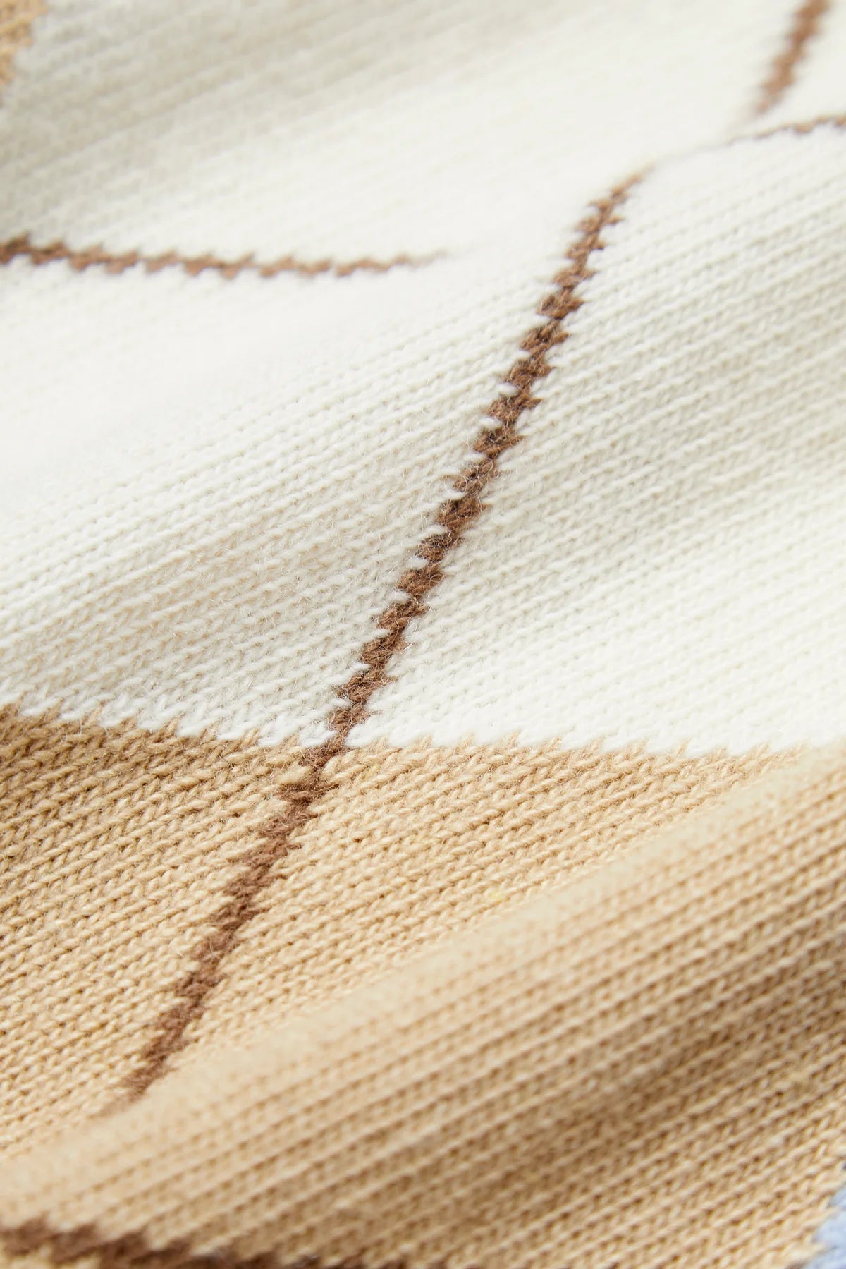 Argyle Cardigan Polo - Ochre