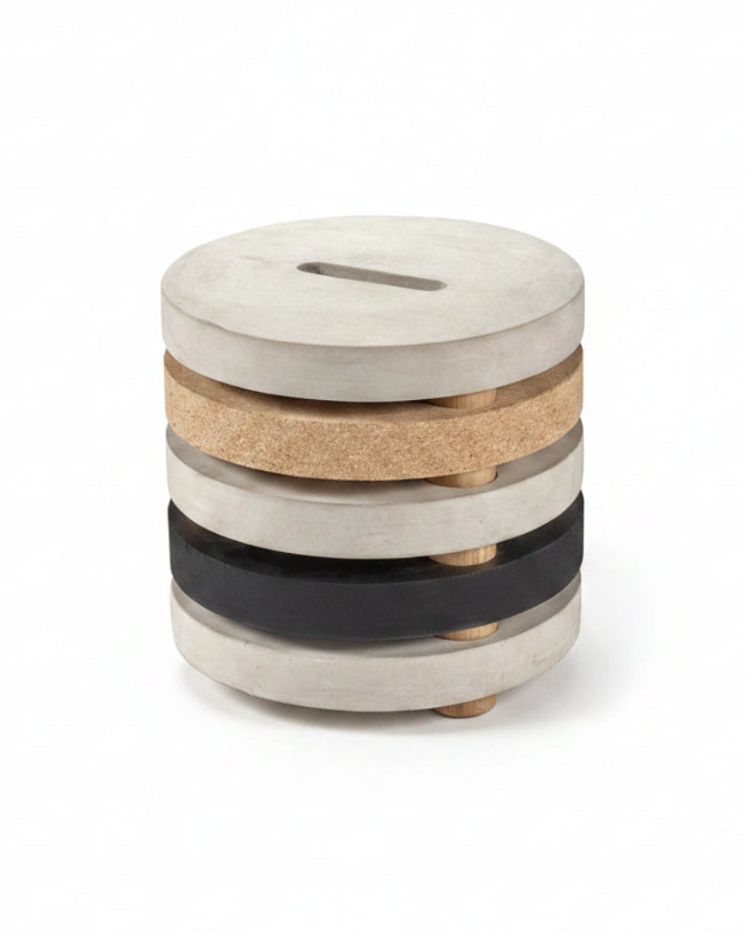 Side Table °3 FCK - Gray/Cork/Black