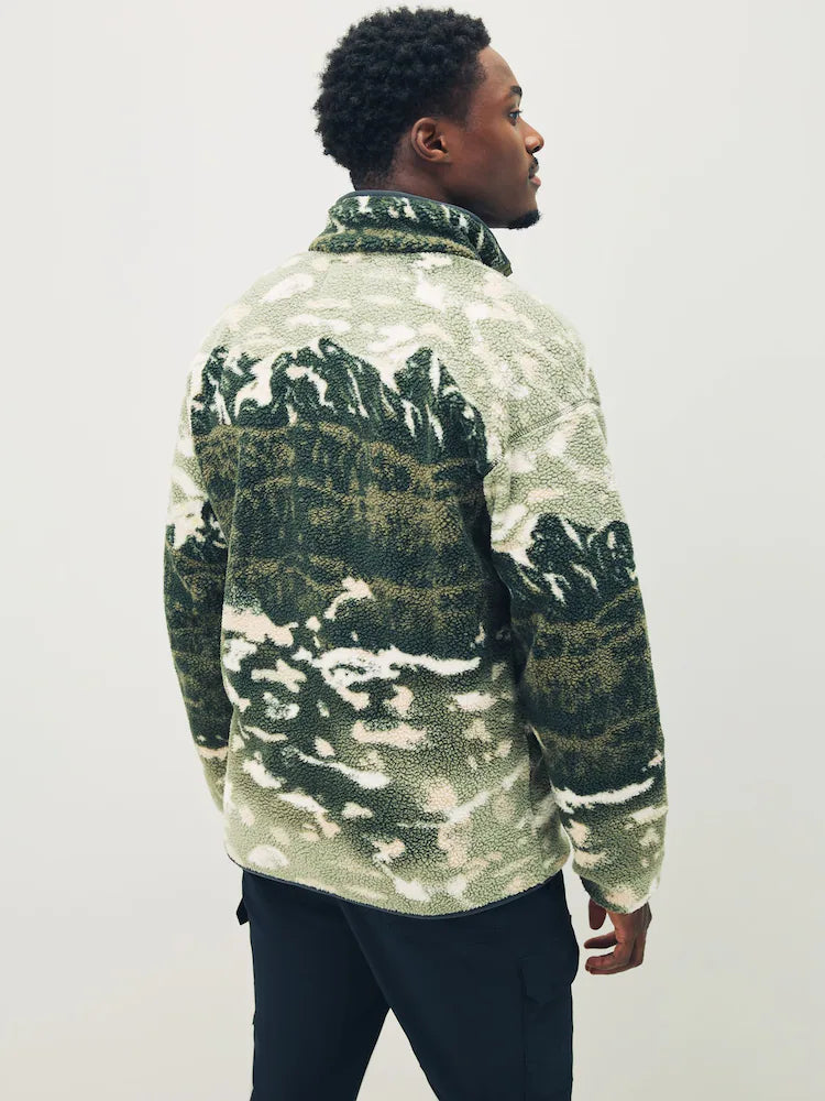 HELVETIA™ II PRINTED HALF SNAP FLEECE