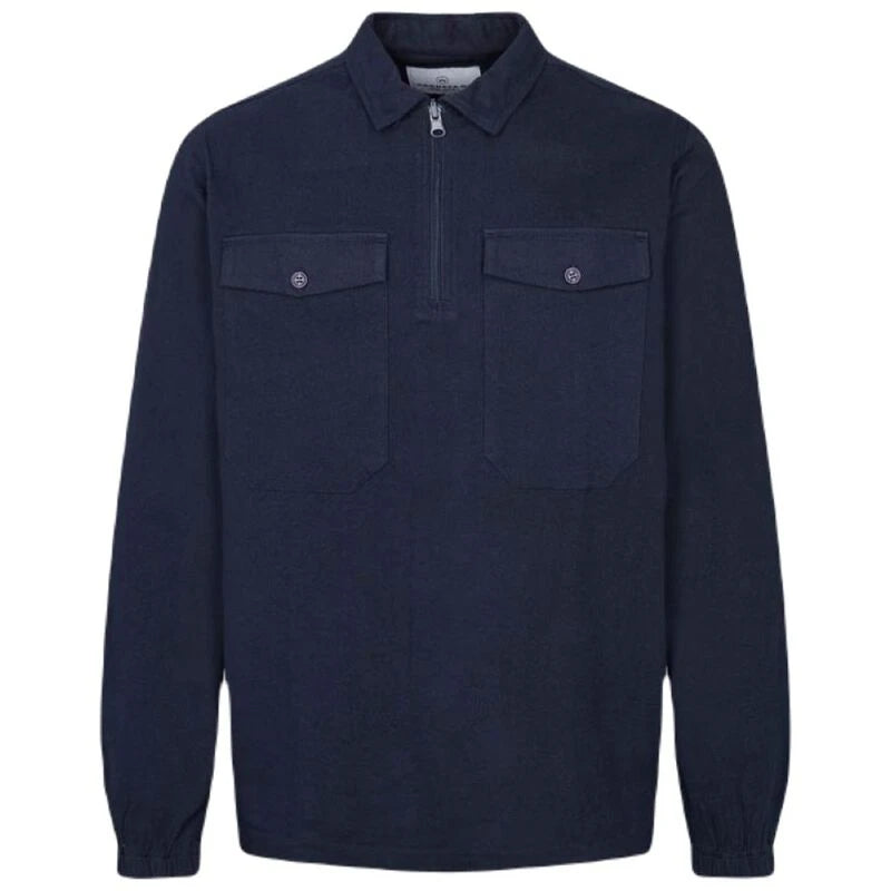 THAIS TWILL HALF ZIP OVERSHIRT