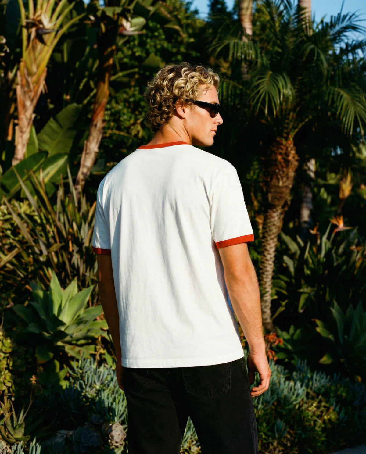 Cherry Short Cut Tee - White