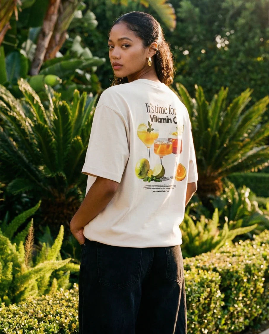 Vitamin C Tee - Beige