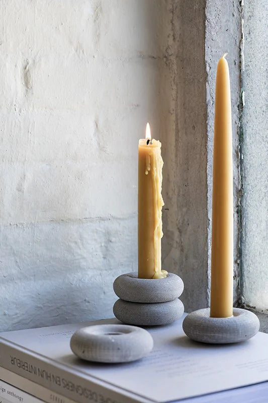Brick Candle Holder - Cement