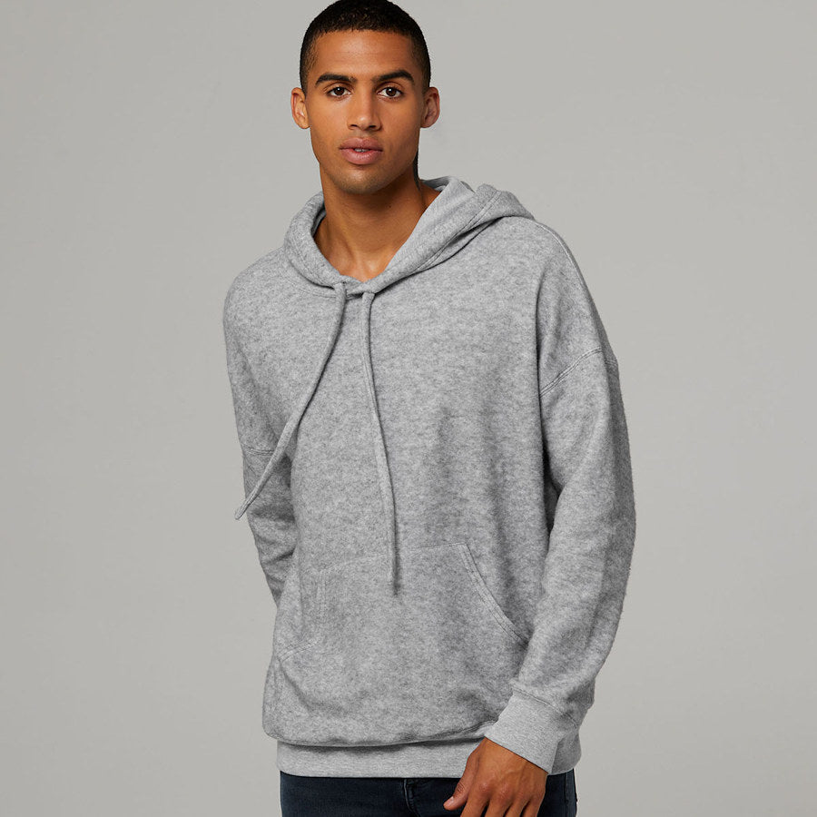SUEDED FLEECE PULLOVER