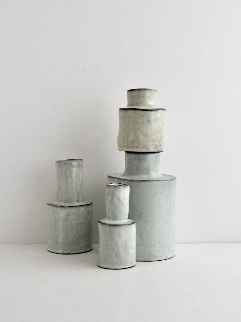 Helena Marie Vase 1 - White