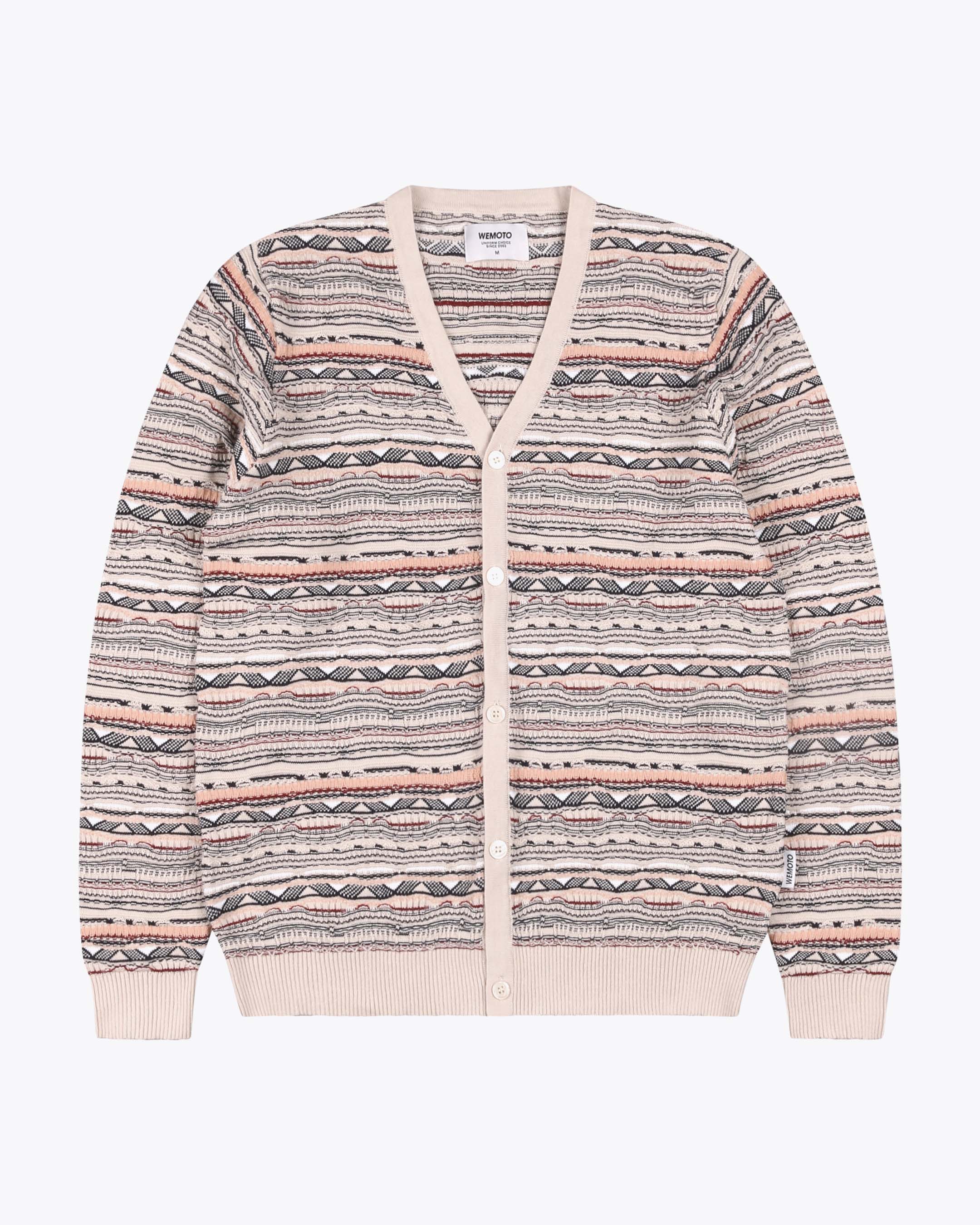 JOEL JACQUARD KNIT CARDIGAN